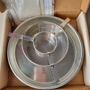 Vintage 1980s Checkerboard Cake Pan Set ~ Chicago Metallic ~ Made in USA